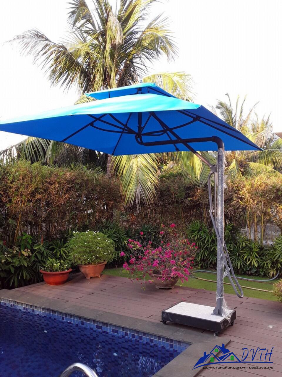 Ô dù che nắng tại Điện Biên